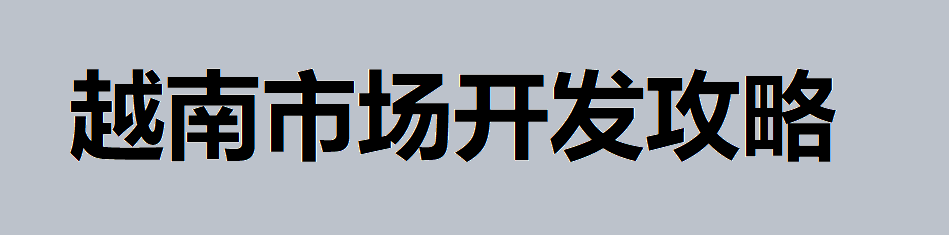 开发越南市场必备！